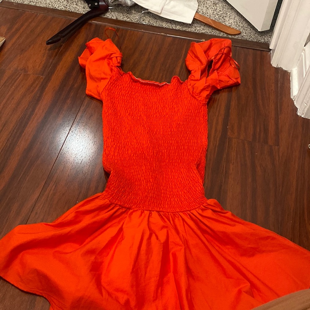 Zara red fun, tight summer dress never worn